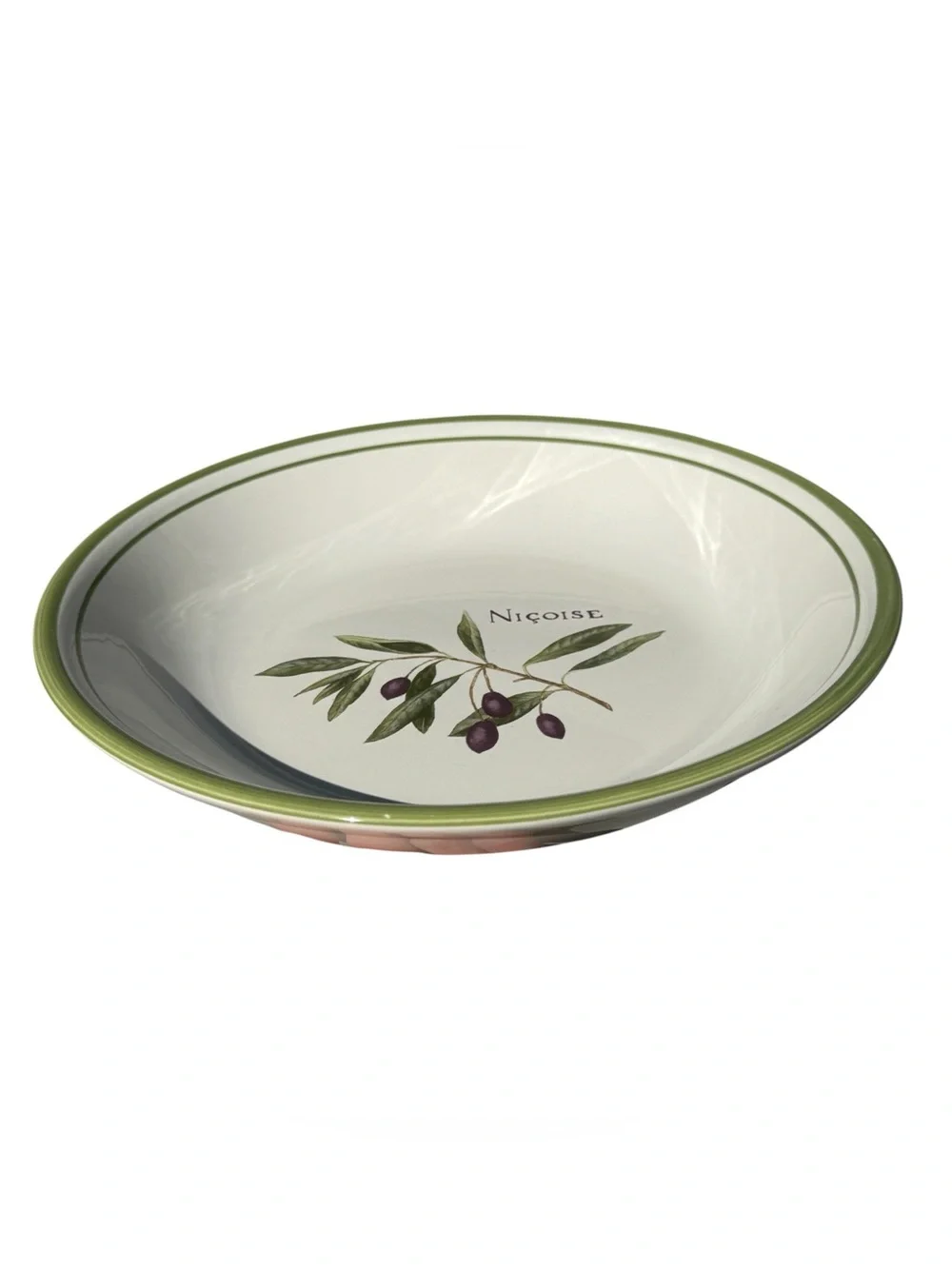 Williams Sonoma Olive Grove Nicoise Pasta Salad Bowl Portugal Olive Branch 9.5”